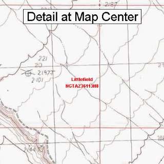 USGS Topographic Quadrangle Map   Littlefield, Arizona (Folded 