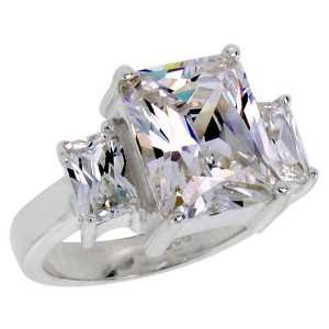   Zirconia Solitaire Bridal Ring (Available in Sizes 6 to 10) size 9