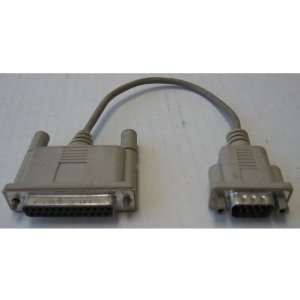  0.5ft (1/2ft) DB25 Female to DB9 Male Adapter Cable Electronics