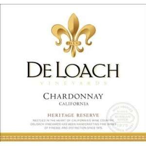  2010 Deloach California Chardonnay 750ml 750 ml Grocery 