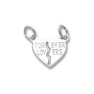  Forever Lovers Charm in Sterling Silver Jewelry