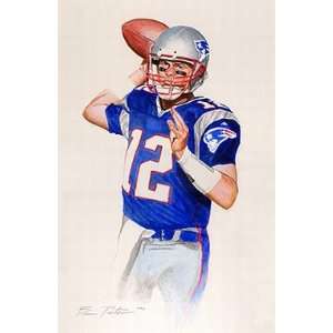 Tom Brady New England Patriots Giclee on Canvas  Sports 