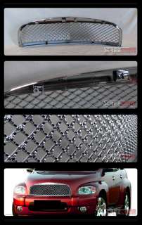 CHROME BADGELESS SPORT STYLE MESH FRONT BUMPER GRILL GRILLE ABS 06 10 