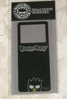 NEW Sanrio Badtz Maru iPod Nano Stickers Cover Black )  