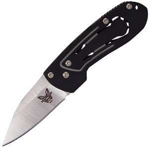 Benchmade Knives McHenry Williams Auto Benchmite, Black Handle, Plain
