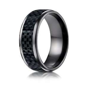    Fit Carbon Fiber Inlay Design Ring Size 13 BenchMark Rings Jewelry
