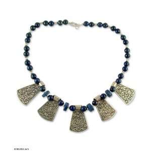  Lapis lazuli pendant necklace, Sublime India Jewelry