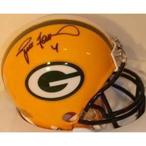Brett Favre Signed Green Bay Packers Replica Mini Helmet