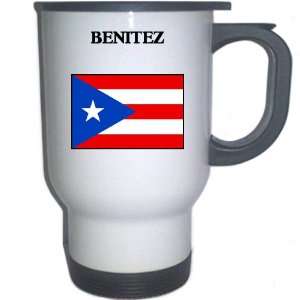  Puerto Rico   BENITEZ White Stainless Steel Mug 