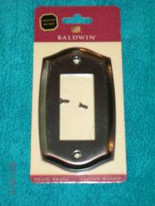 Baldwin Brass Switch Plate Single GFCI NEW  
