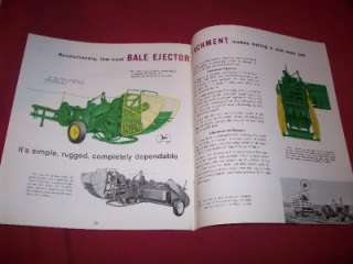 1960 John Deere 14 T Twine Tie Baler Brochure,Nice  