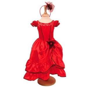  Travis Girls Red Flamenco Dress Age 3 5 Toys & Games