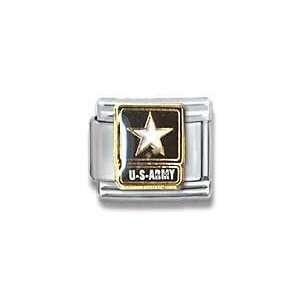   All You Can Be Military, Armed Services Theme Italian Charm Jewelry