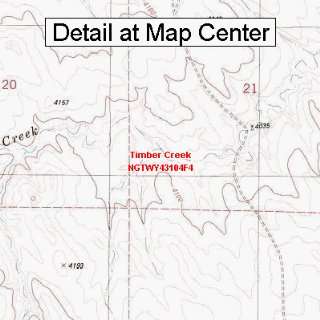  USGS Topographic Quadrangle Map   Timber Creek, Wyoming 