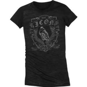  Icon Womens Swap Meet T Shirt   Large/Black Automotive