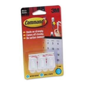  Micro Utility Hooks with Command Adhesive   Plastic, White 