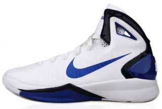 Nike Hyperdunk 2010 Sz 10 Mens Basketball Shoes White/Blue DIRK 