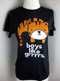Loyal Army Black Tiger Boys likes grrrrs Tee Shirt 872  