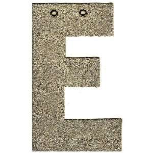  Silver Glass Glitter Letter E by Wendy Addison