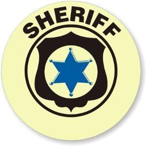  Sheriff GlowSmart Vinyl Sticker, 2 x 2
