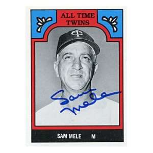  Sam Mele Autographed/Signed Card 