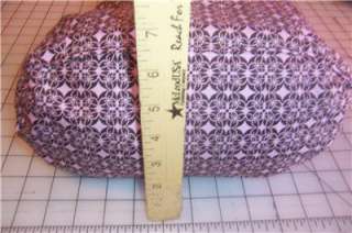 Brown Pink Diamond Shape Fabric Design Hobo Bag U#115  