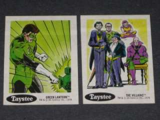 1978 SUPER HEROES STICKER CARD SET BATMAN SUPERMAN◆  