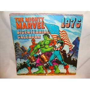   Bicentennial Calendar 1976 w/ Spider Man Incredible Hulk Captain