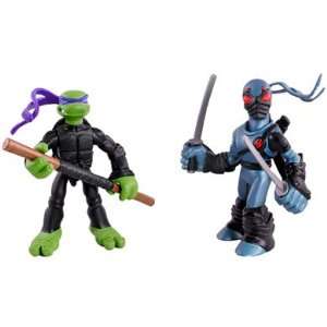   TMNT Mini Mutants 2 Pack Donatello vs. Foot Tech Ninja Toys & Games