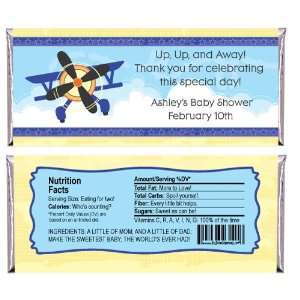  Airplane   Personalized Candy Bar Wrapper Baby Shower 