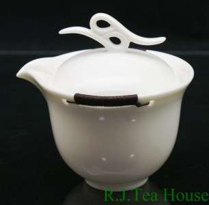   Deschamps Side Fine White Porcelain Tea Ware Sets Tea Pot+3 Tea Cups