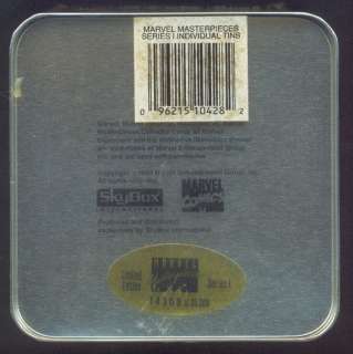 You are bidding on a complete set of MINT Marvel Masterpiece in Tin.