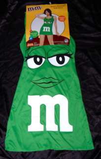 WOMENS GREEN M&M CHARACTER DRESS Costume Sexy FITS Sizes 4 10 