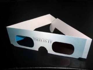 Michael Jackson Promo 09 Grammys 3D Glasses THIS IS IT  