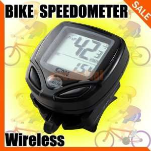 wireless cycle computer bicycle bike meter speedometer  