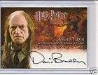 Harry Potter Goblet of Fire David Bradley auto card