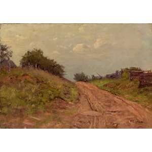  Oil Reproduction   Theodore Clement Steele   24 x 16 inches   A Gray 