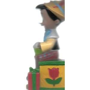  Collectible PINOCCHIO Tree Ornament, Pinocchio Sitting on Bench 