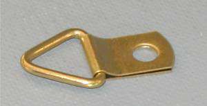 LOT 100 Brass Plated Triangle Hanger 1 1/16 w/screws  