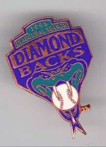 1998 Arizona Diamond Backs Pin Inaugural Season Quality pin by Peter 