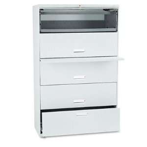 HON   600 Series Lateral File w/1 Drawer/4 Roll Out Shelves, 42w, Lt 