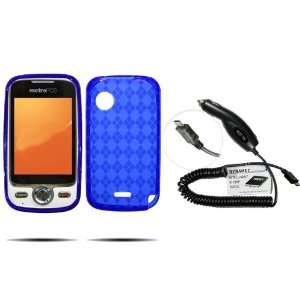 BLUE Hard Jelly TPU Skin Case / Rubber Feel Sleeve Protector Cover 