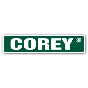  COREY Street Sign name kids childrens room door bedroom 