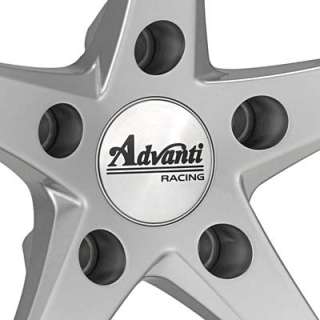 Advanti Racing B2 Denaro Silver w/Machined Lip