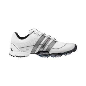 Adidas Powerband 3.0 S Golf Shoes White/Silver Wide 14 