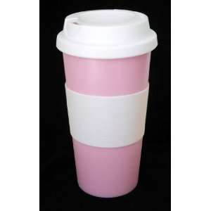 Pretty Pink Reusable Coffee Cup, 16 Oz., BPA Free  Kitchen 