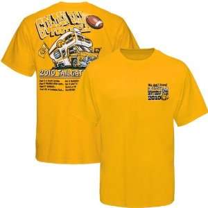   Eagles Gold 2010 Football Schedule Tailgate T shirt