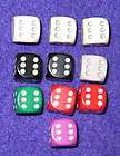 rpg game 6 sided multicolored die dice 10