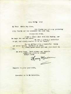 HARRY THE HANDCUFF KING HOUDINI   TYPED LETTER SIGNED  