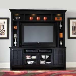  New Generation Entertainment Center in Rubbed Black Electronics